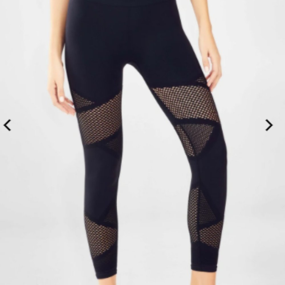 High-Waisted Black Cutout Leggings